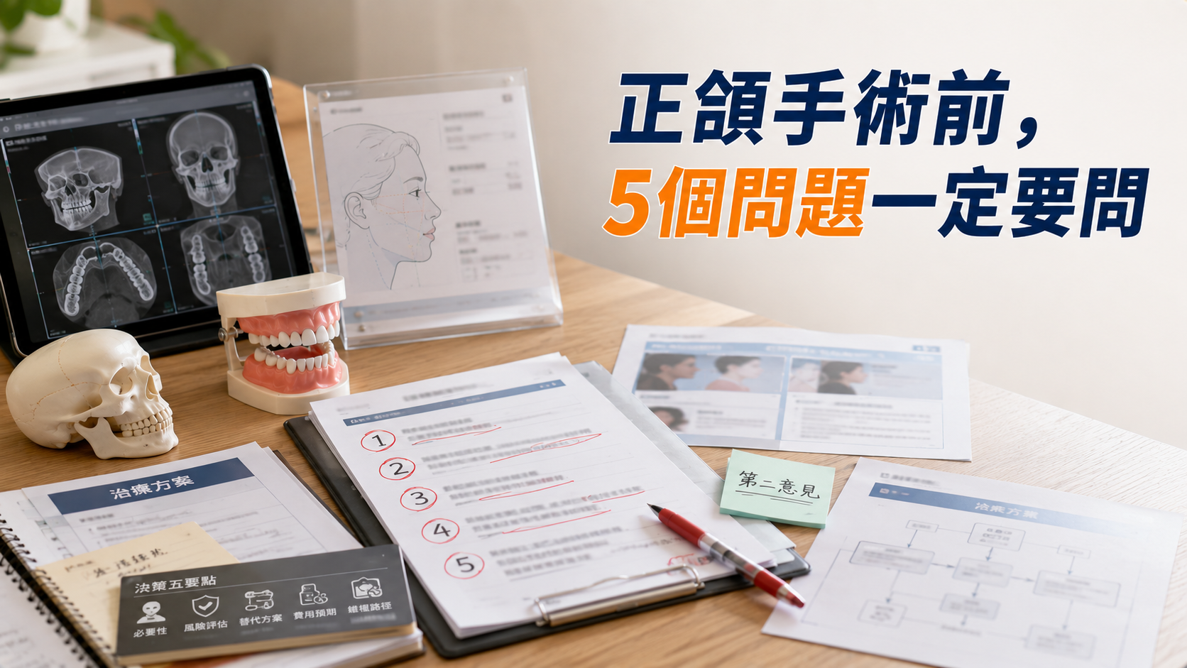 正颌手術前，5個問題一定要問