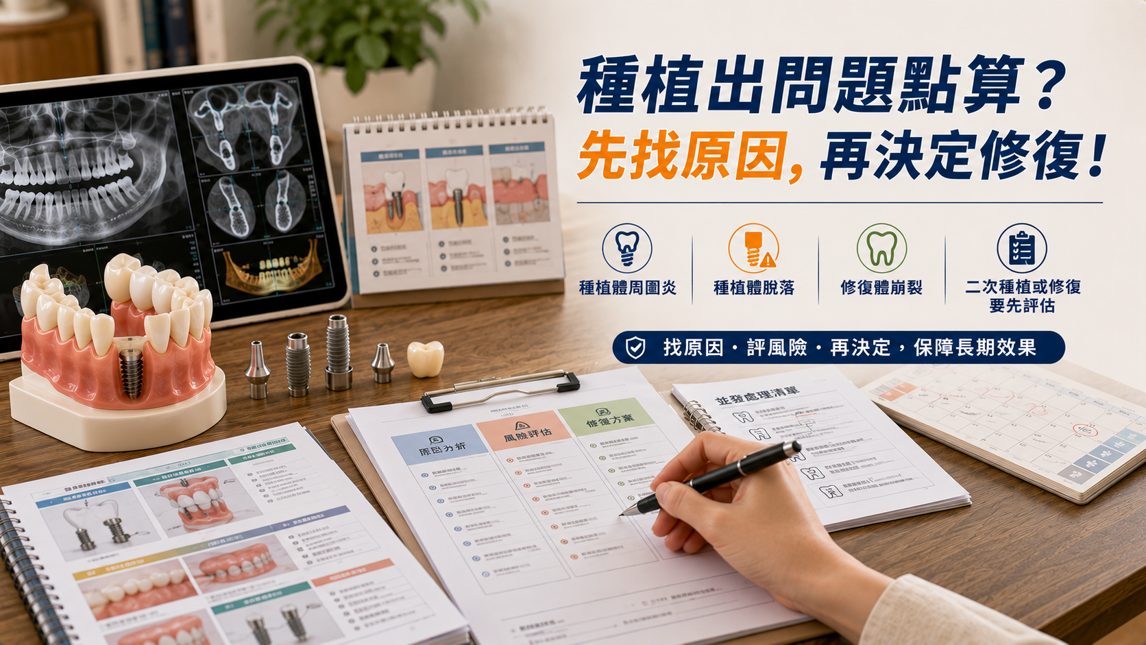 種植牙失敗，二次修復點處理？