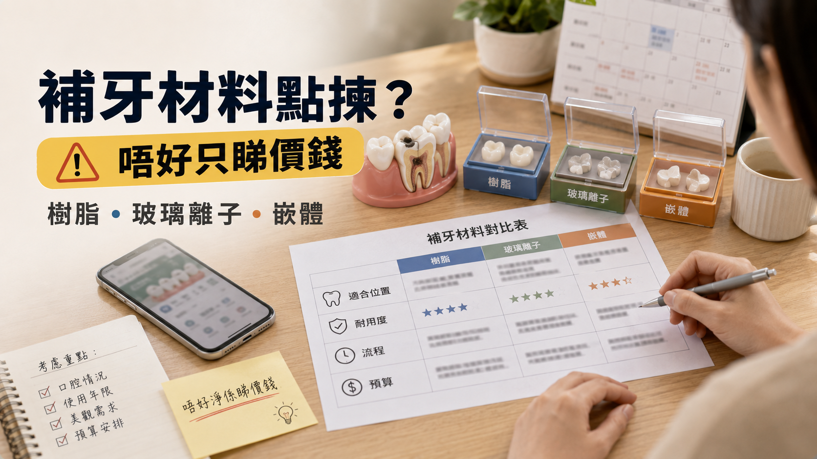 補牙材料點揀？唔好只睇價錢