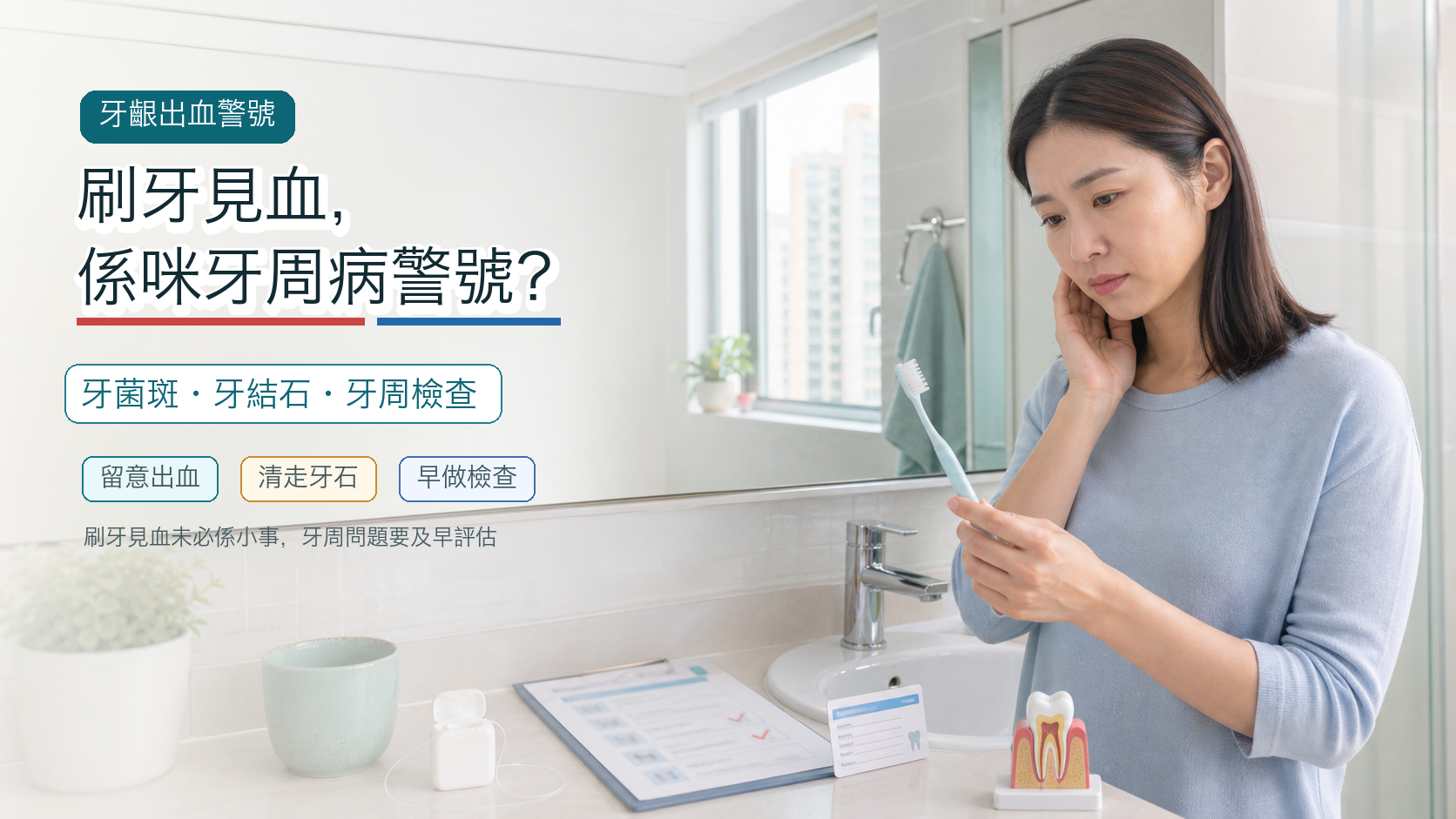刷牙見血，係咪牙周病警號？