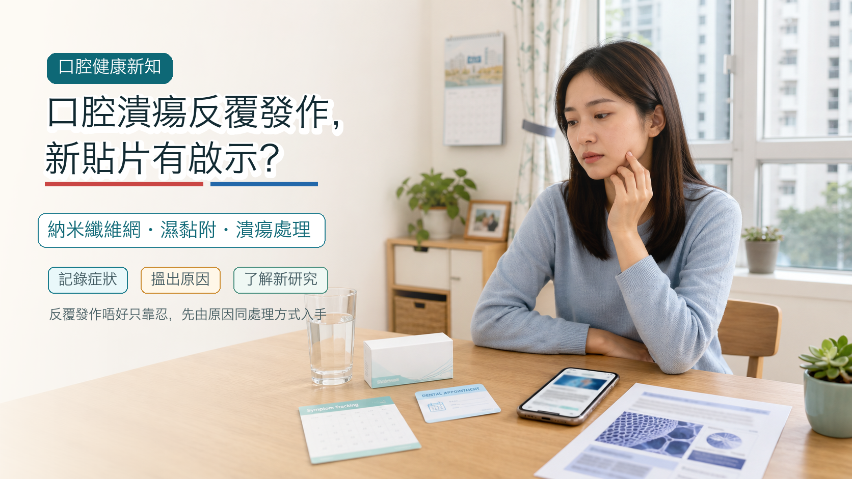 口腔潰瘍反覆發作，新貼片有啟示？